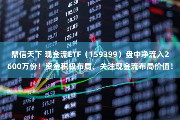鼎信天下 现金流ETF（159399）盘中净流入2600万份！资金积极布局，关注现金流布局价值！